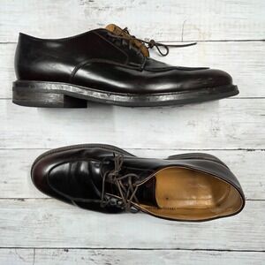 Suitsupply Derby‎ Shoes Mens 13 Dark Brown Apron Toe Leather Made in Italy FW100